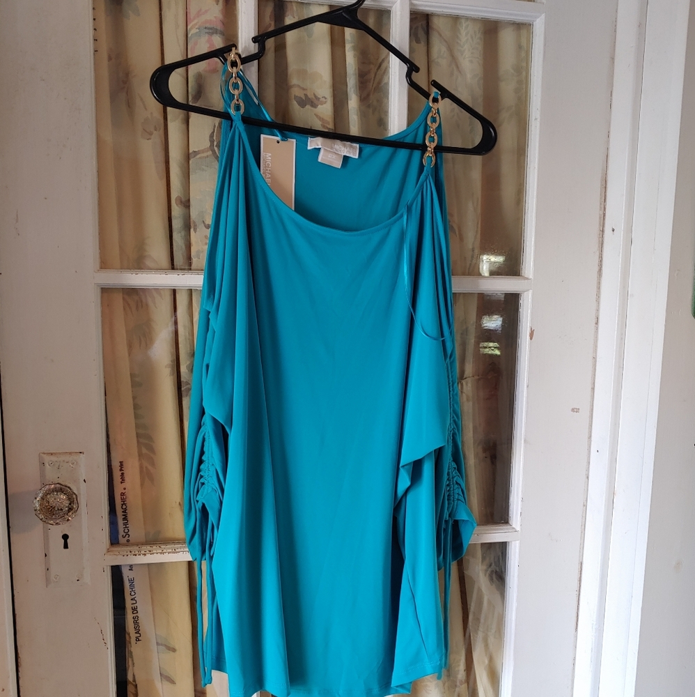 Turquoise Michael Kors shirt